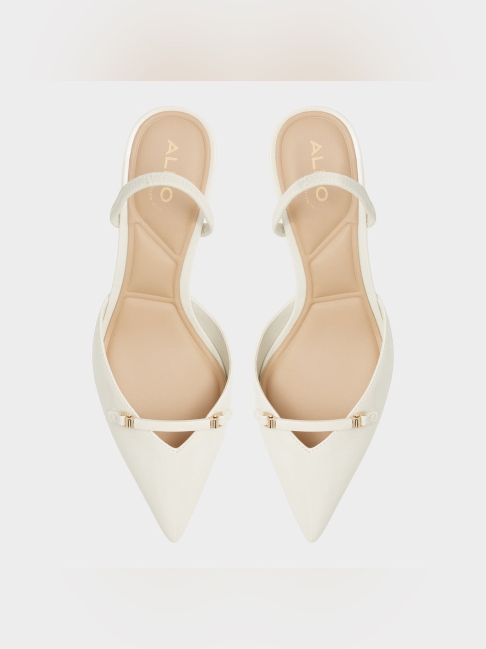 Aldo bridal Ivory kitten heel shoes size 9